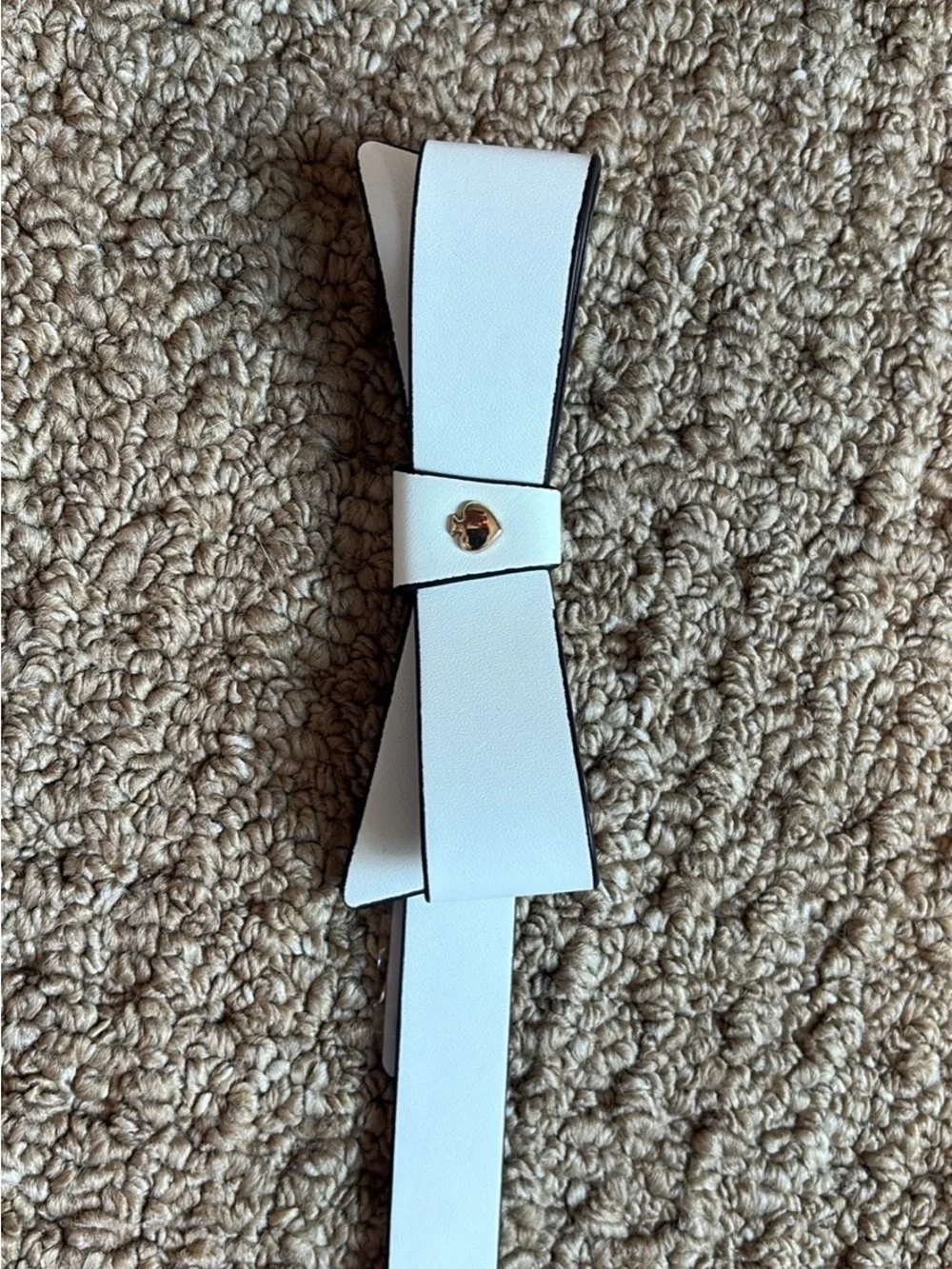 kate spade White Bow Belt